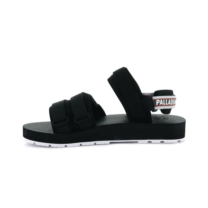 Black Palladium Outdoorsy Men's Sandals | ZA-867XDLJ