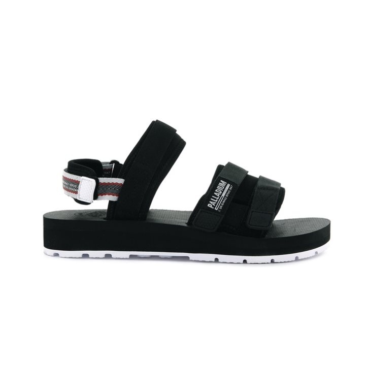 Black Palladium Outdoorsy Men\'s Sandals | ZA-867XDLJ