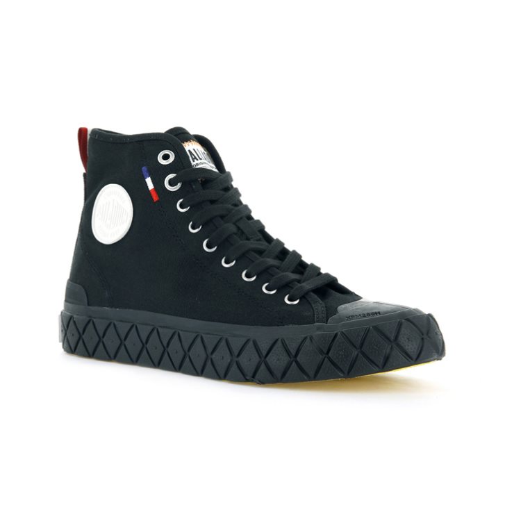 Black Palladium Palla Ace Canvas High Tops Men's Sneakers | ZA-940DEXP