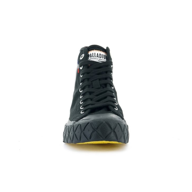 Black Palladium Palla Ace Canvas High Tops Men's Sneakers | ZA-940DEXP