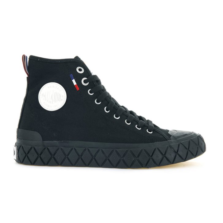 Black Palladium Palla Ace Canvas High Tops Men\'s Sneakers | ZA-940DEXP