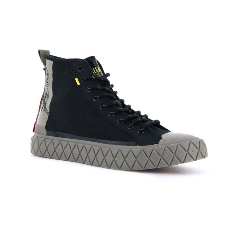 Black Palladium Palla Ace Supply Mid High Tops Women's Sneakers | ZA-836APRW