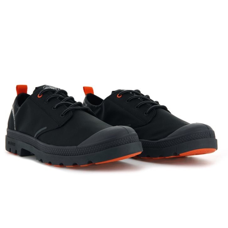 Black Palladium Pallafin RC LOW WP+ Men's Oxfords Shoes | ZA-608YBKR