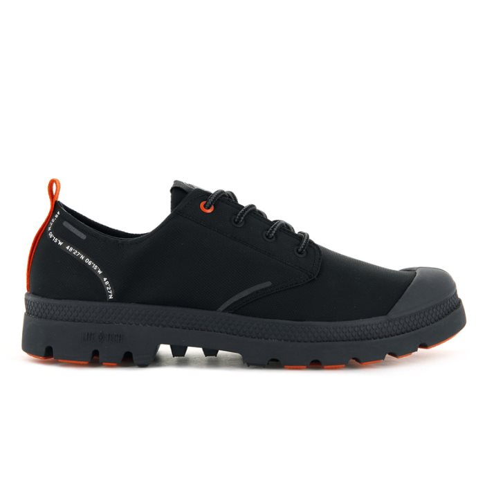 Black Palladium Pallafin RC LOW WP+ Men\'s Oxfords Shoes | ZA-608YBKR