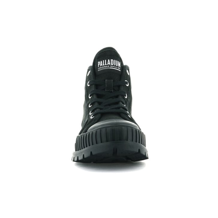 Black Palladium Pallashock Mid OG High Tops Women's Sneakers | ZA-469YMPK