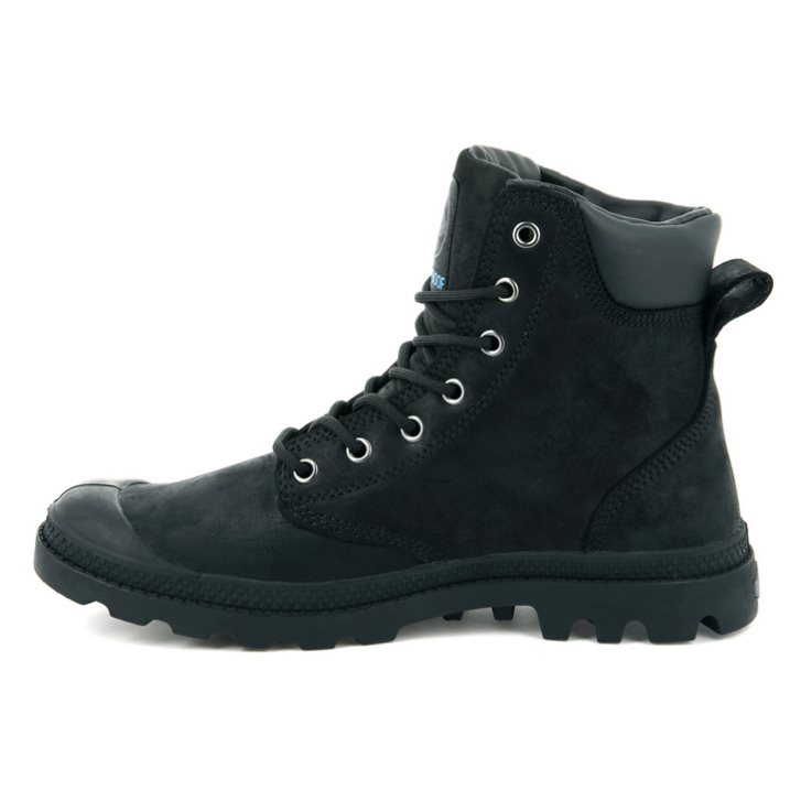 Black Palladium Pampa Cuff WP LUX Men's Boots | ZA-947CJZD