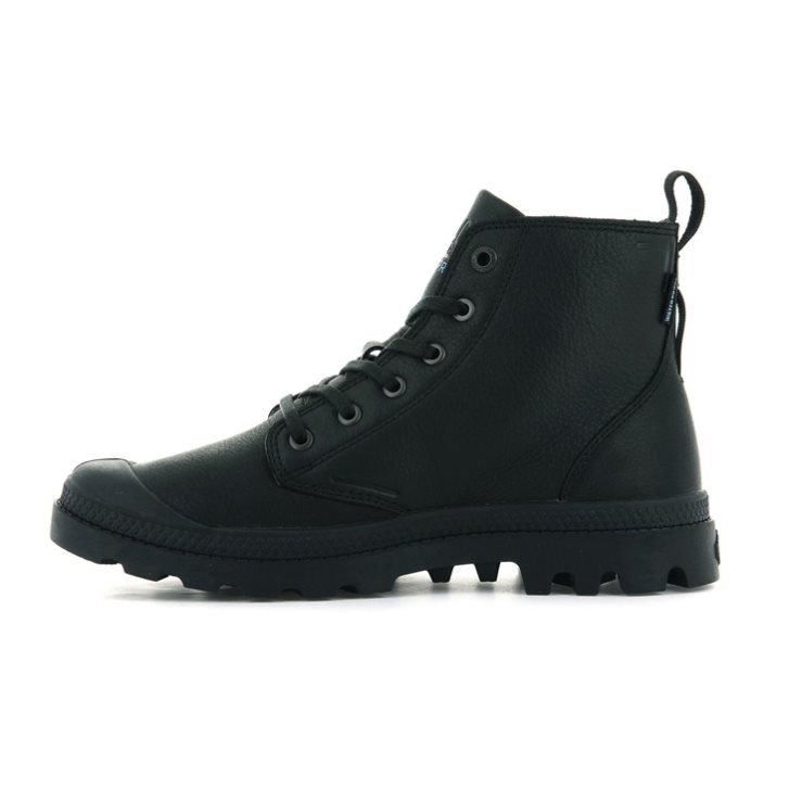 Black Palladium Pampa Hi Ess Leather WP+ Women's Boots | ZA-648ZOUE