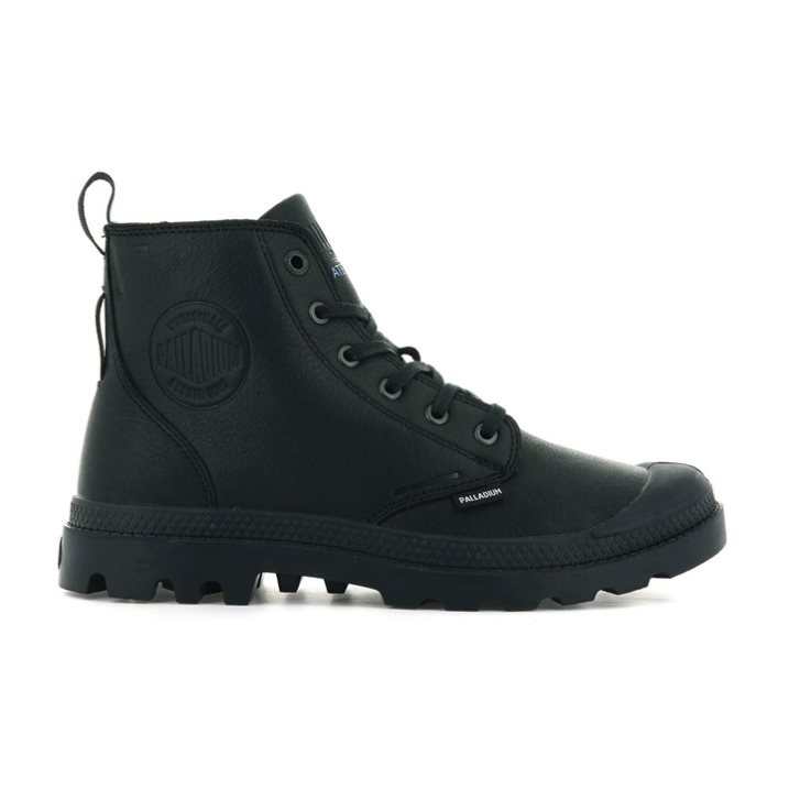 Black Palladium Pampa Hi Ess Leather WP+ Women\'s Boots | ZA-648ZOUE