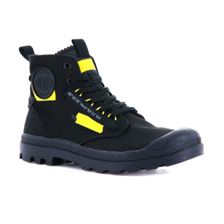Black Palladium Pampa Hi Re-craft Men's Boots | ZA-730FAMH