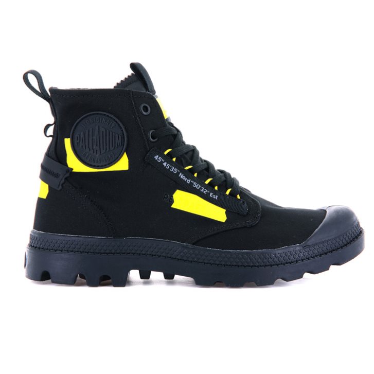 Black Palladium Pampa Hi Re-craft Men\'s Boots | ZA-730FAMH