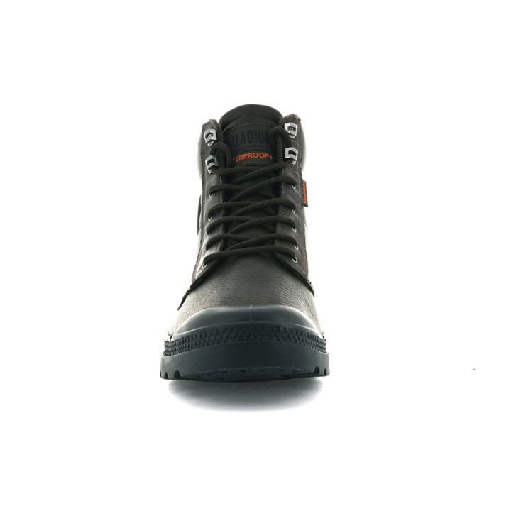 Black Palladium Pampa Shield WP+ LTH Men's Boots | ZA-369TYIZ