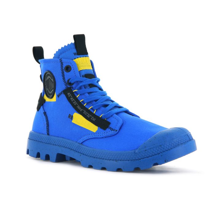 Blue Palladium Pampa Hi Re-craft Men's Boots | ZA-439WPRK