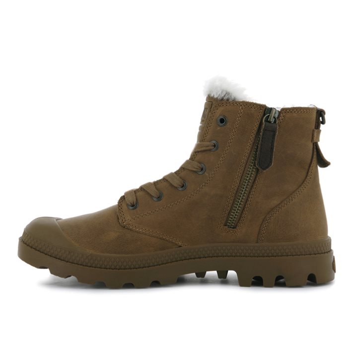 Brown Palladium Pampa Hi Pilot Men's Boots | ZA-381WZPR