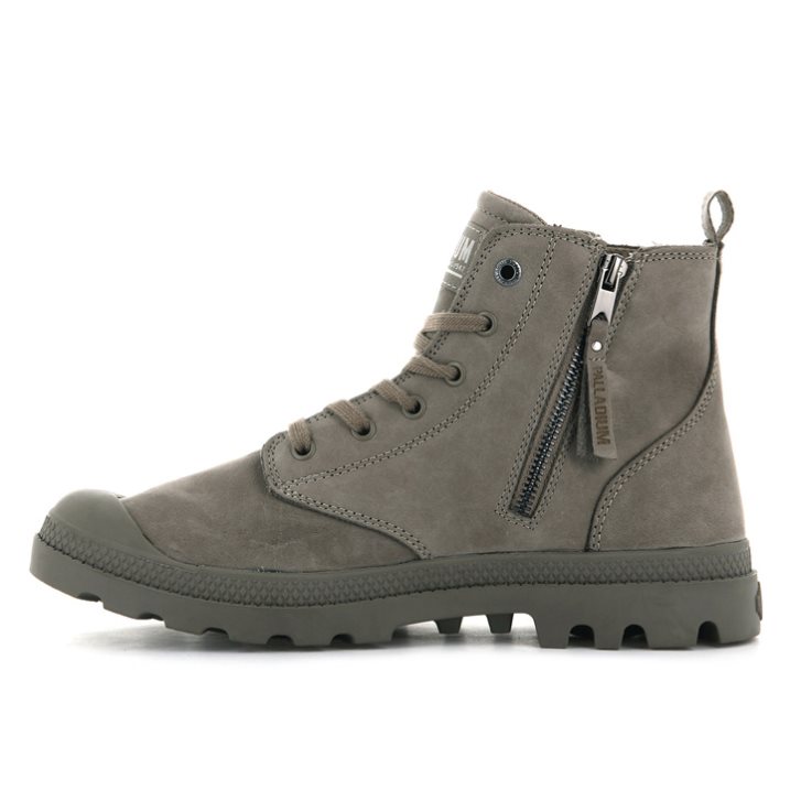 Brown Palladium Pampa Hi Zip NBK Men's Boots | ZA-356QTRP