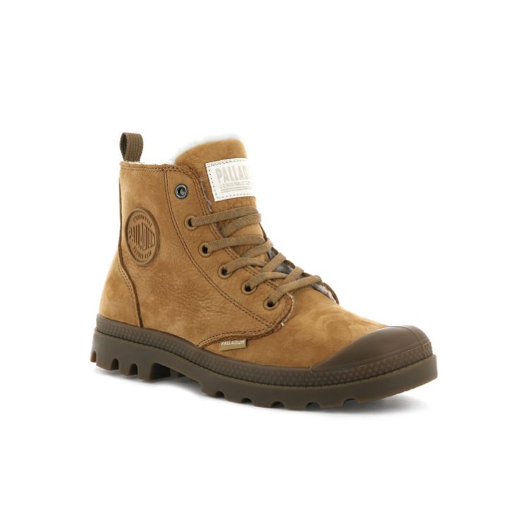 Brown Palladium Pampa Hi Zip WL Women's Boots | ZA-764OCUX