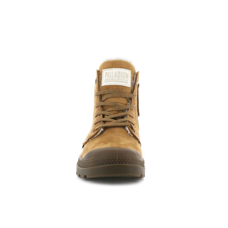 Brown Palladium Pampa Hi Zip WL Women's Boots | ZA-764OCUX