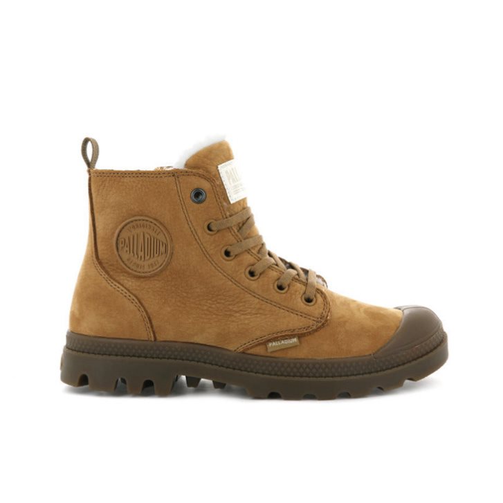 Brown Palladium Pampa Hi Zip WL Women\'s Boots | ZA-764OCUX
