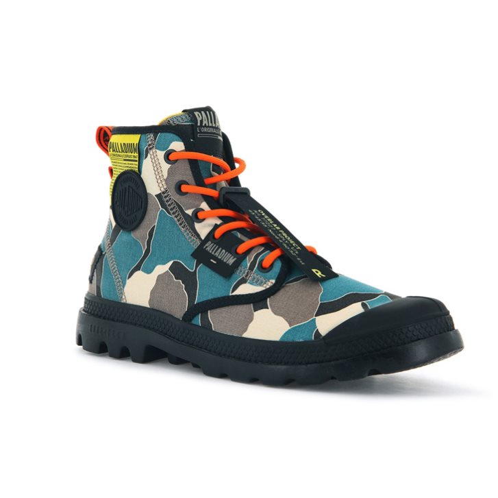 Camo Palladium Pampa Lite Overlab Women's Boots | ZA-102XZVH
