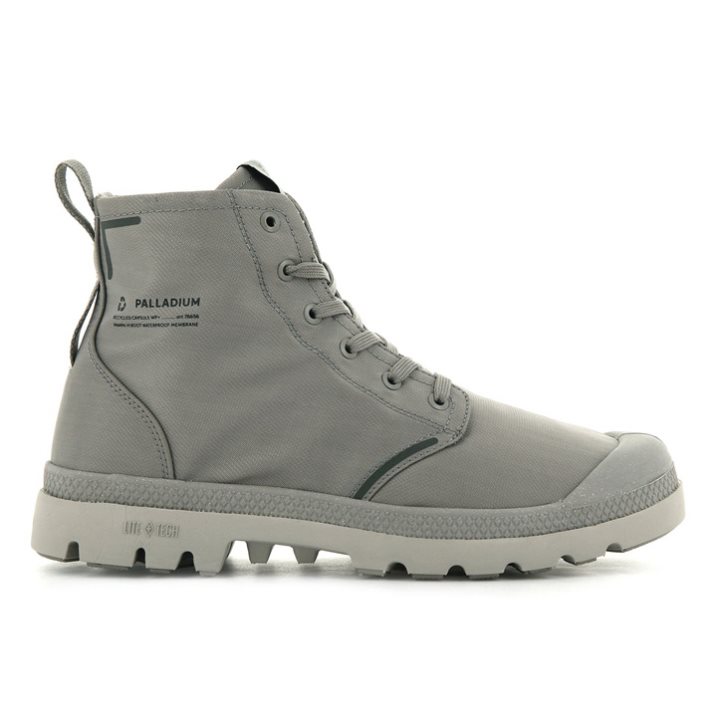 Grey Palladium Pampa Lite+ Recycle WP+ Men\'s Boots | ZA-473ABDW