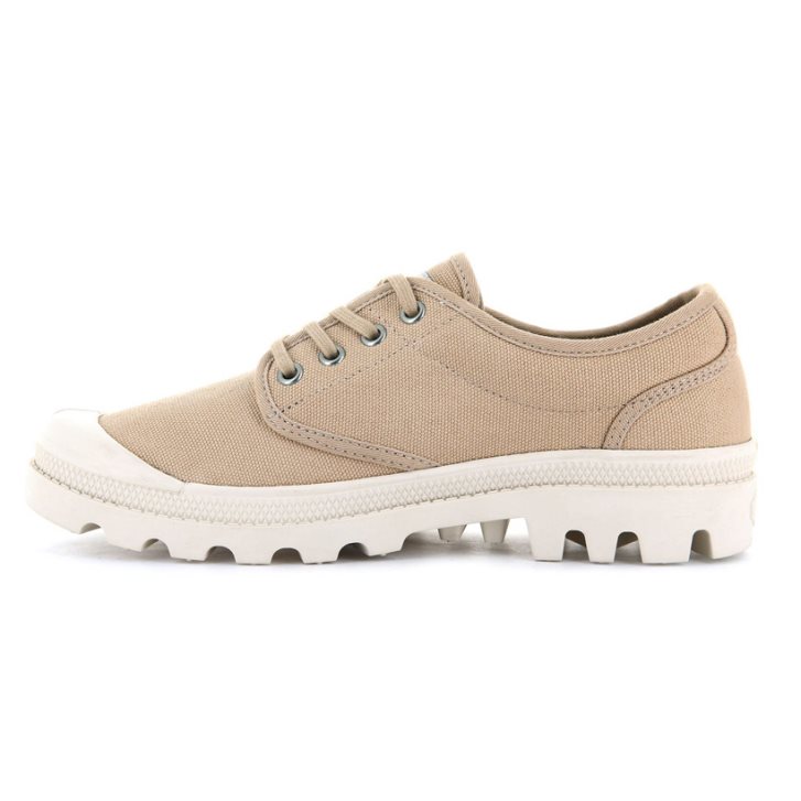 Khaki Palladium Pallabrousse Women's Oxfords Shoes | ZA-320BFLD