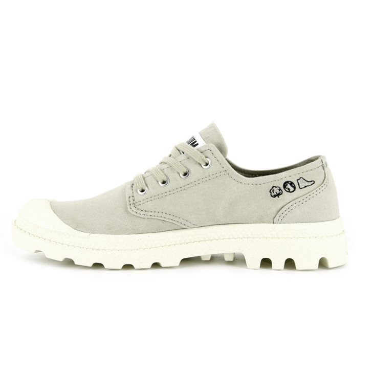 Light Green Palladium Pampa OX Organic II Men's Oxfords Shoes | ZA-047UAFI