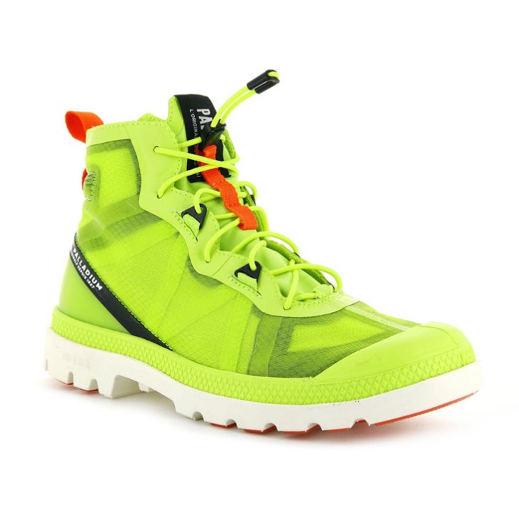 Light Green Palladium Travel Lite+ Adventure High Tops Men's Sneakers | ZA-325FOYB