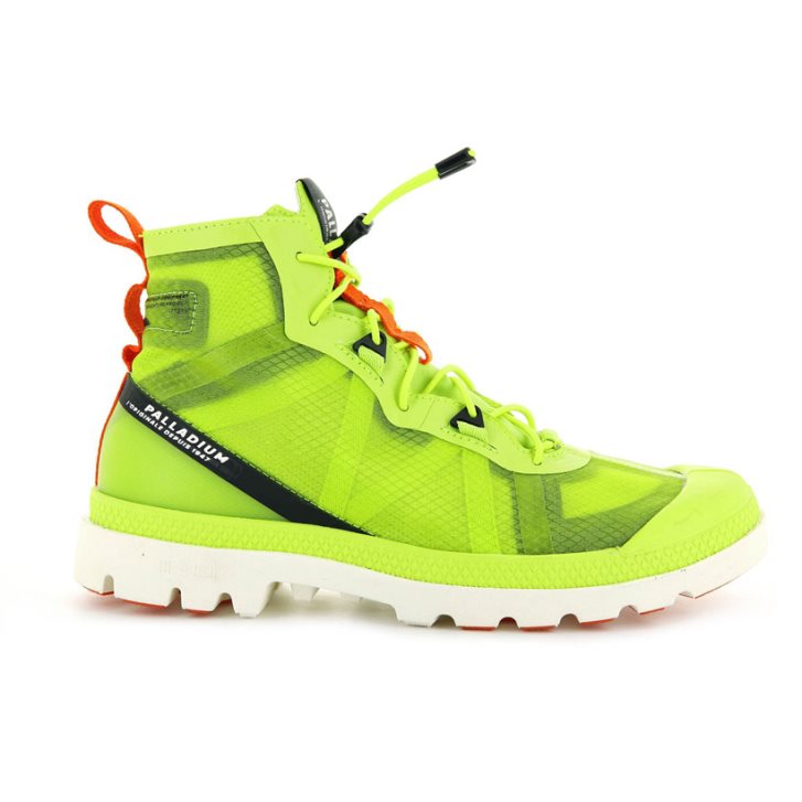 Light Green Palladium Travel Lite+ Adventure High Tops Men\'s Sneakers | ZA-325FOYB