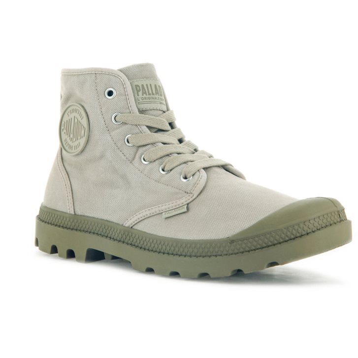 Light Grey Palladium Pampa Hi Men's Boots | ZA-290TXRM