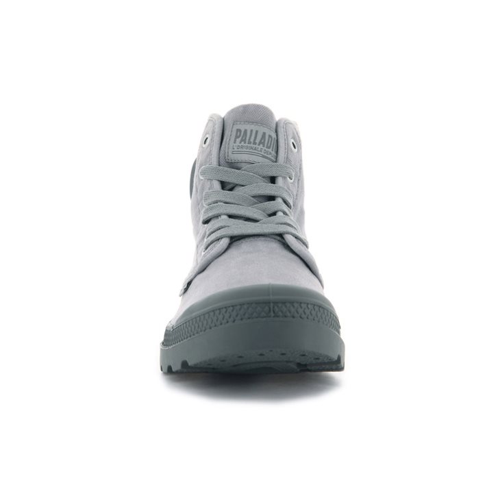 Light Grey Palladium Pampa Hi Men's Boots | ZA-478TGLB