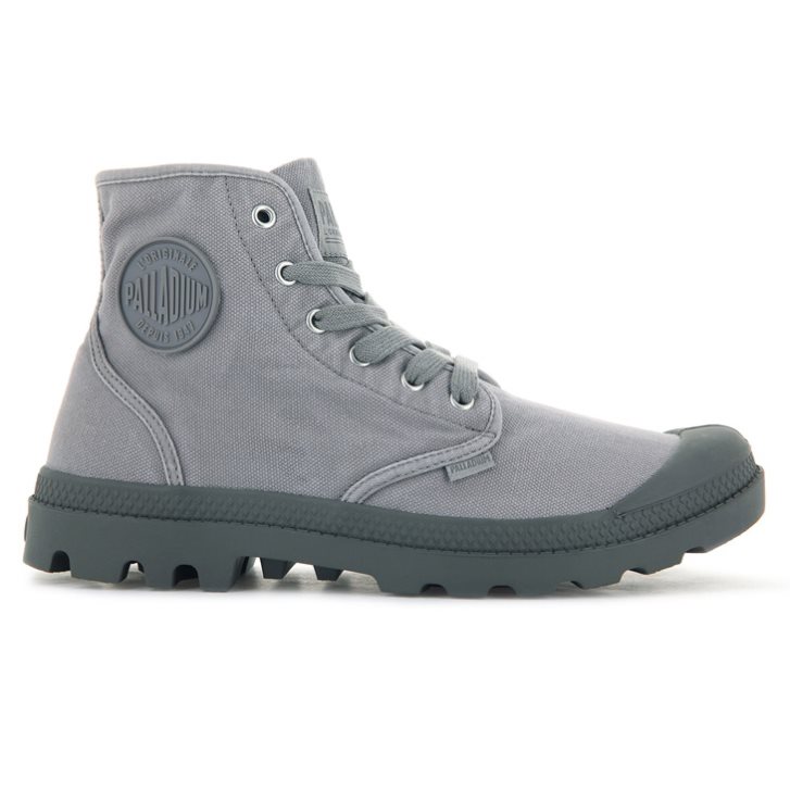 Light Grey Palladium Pampa Hi Men\'s Boots | ZA-478TGLB