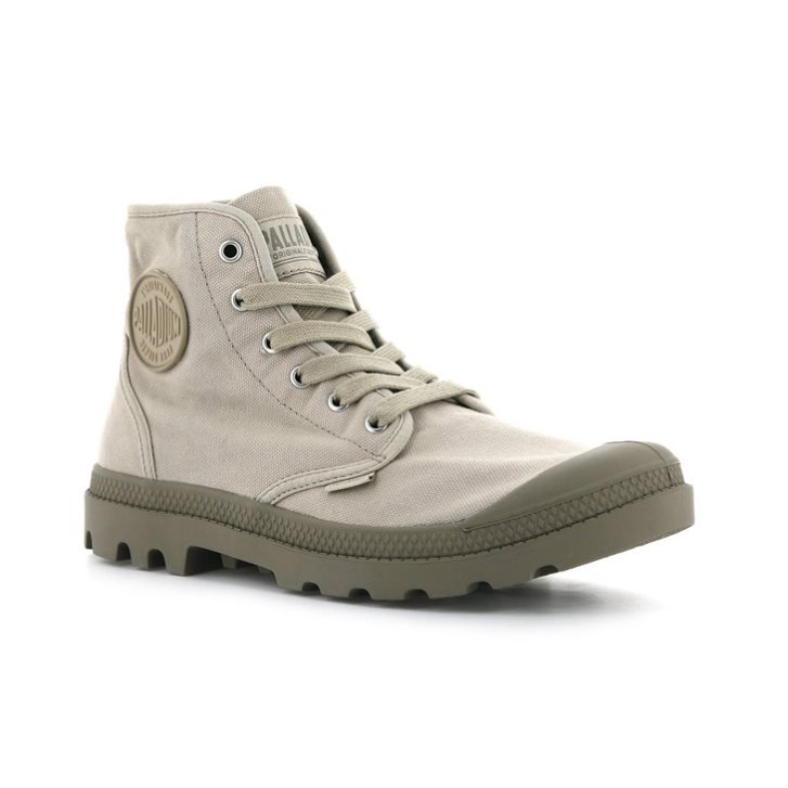 Light Grey Palladium Pampa Hi Men's Boots | ZA-512DUSQ