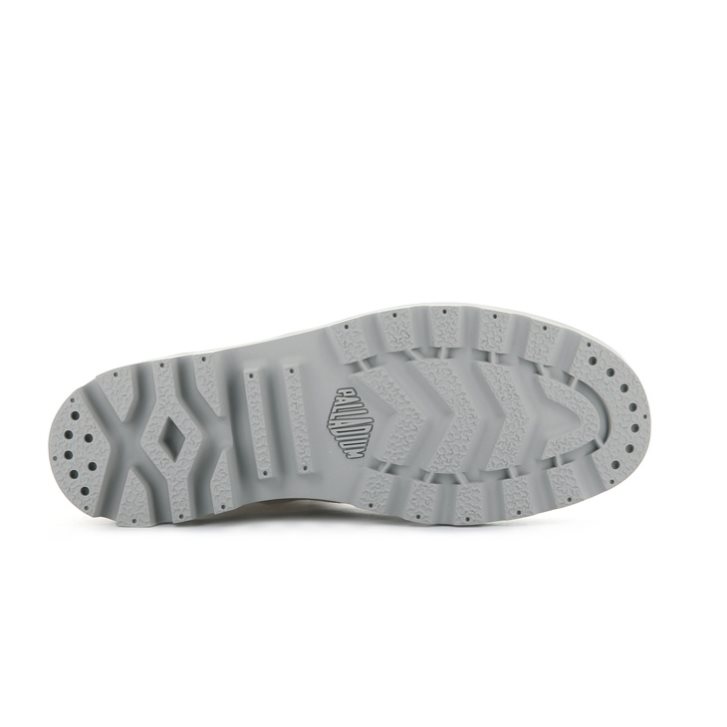 Light Grey Palladium Pampa Hi Twill Women's Boots | ZA-610KCTO