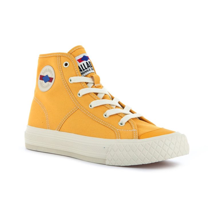 Mustard Palladium Palla Louvel High Tops Men's Sneakers | ZA-814TAMU