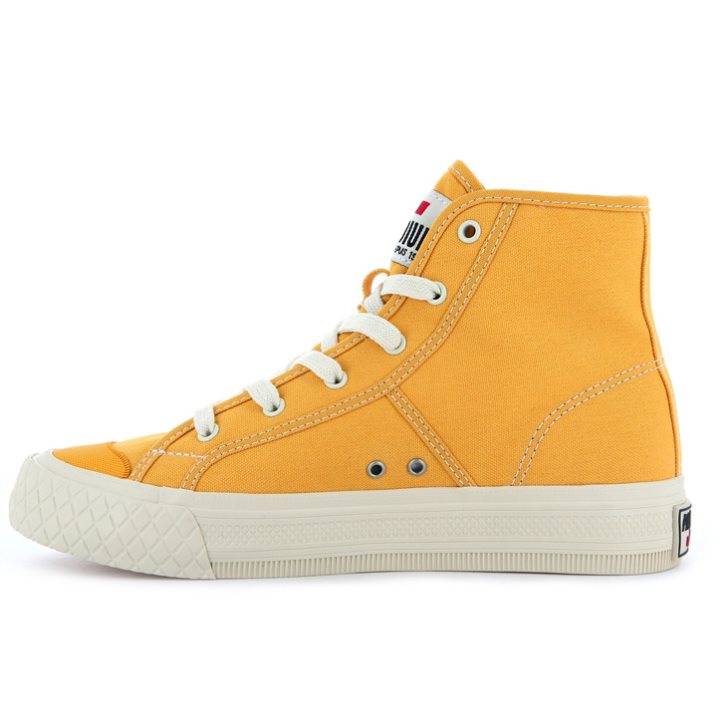 Mustard Palladium Palla Louvel High Tops Men's Sneakers | ZA-814TAMU