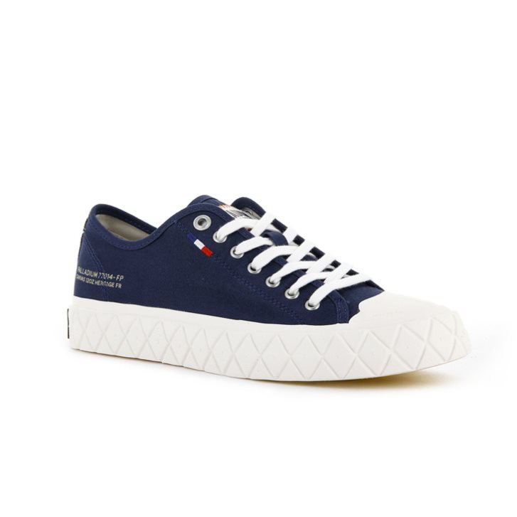 Navy Palladium Palla Ace Canvas Low Tops Women's Sneakers | ZA-916TXNY