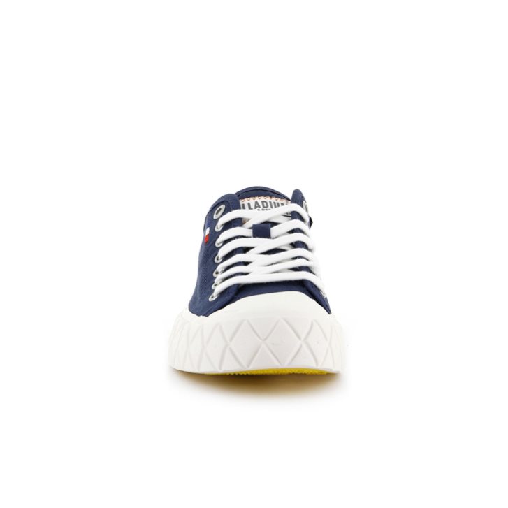 Navy Palladium Palla Ace Canvas Low Tops Women's Sneakers | ZA-916TXNY