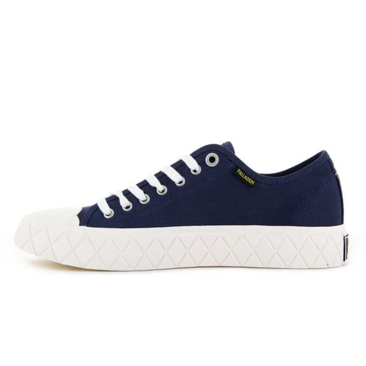 Navy Palladium Palla Ace Canvas Low Tops Women's Sneakers | ZA-916TXNY
