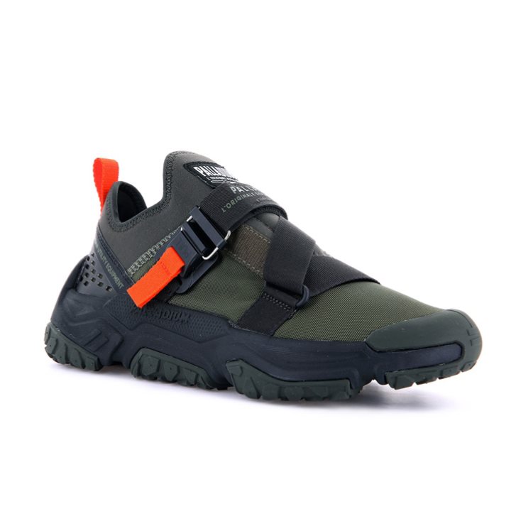 Olive Palladium Off-grid LO Utility Men's Sneakers | ZA-186MKEN