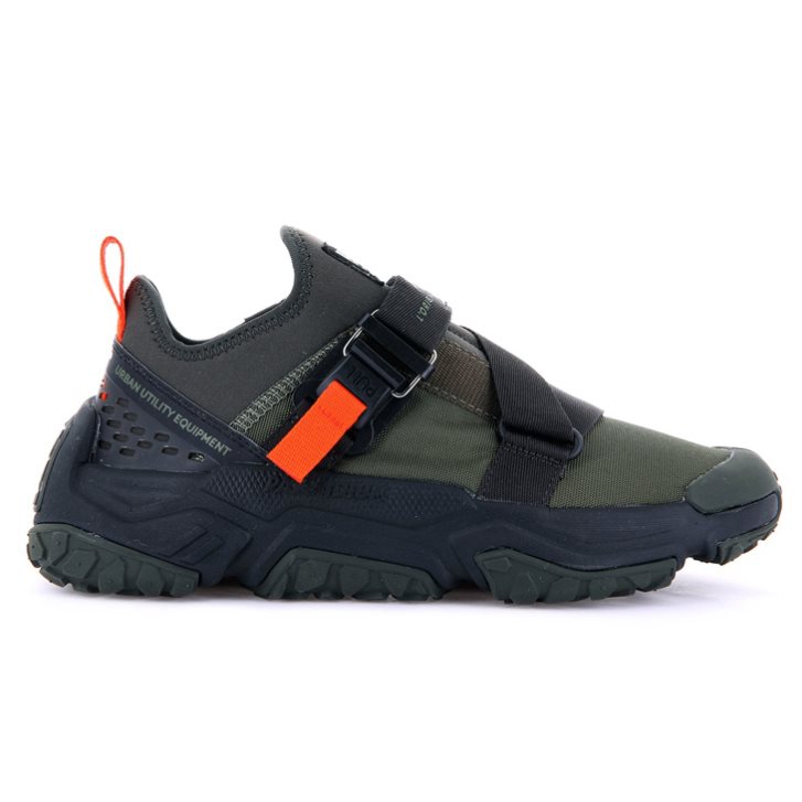 Olive Palladium Off-grid LO Utility Men\'s Sneakers | ZA-186MKEN