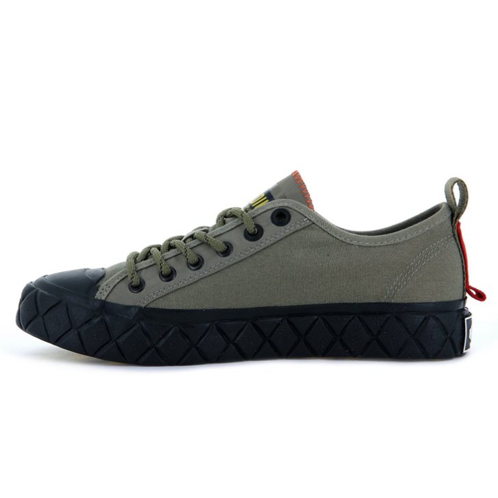 Olive Palladium Palla Ace Supply LO Low Tops Women's Sneakers | ZA-379MEKT