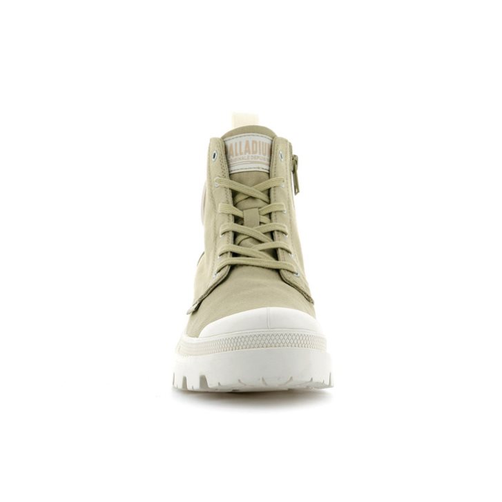 Olive Palladium Pallabase Twill Women's Boots | ZA-142KRUF
