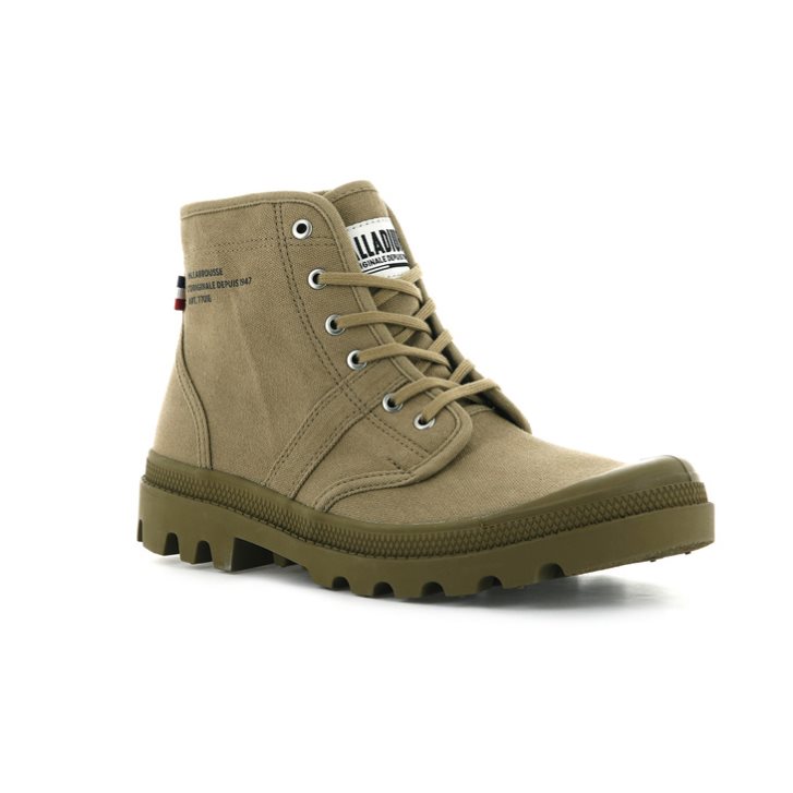 Olive Palladium Pallabrousse Legion Men's Boots | ZA-397RYCI