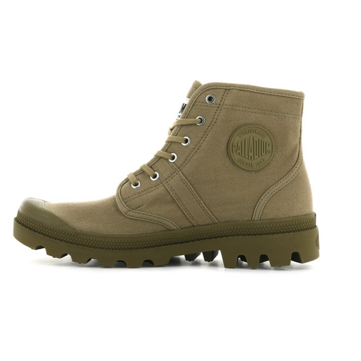 Olive Palladium Pallabrousse Legion Men's Boots | ZA-397RYCI
