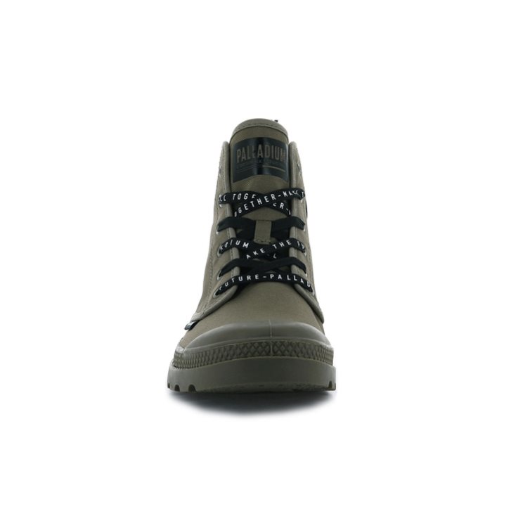Olive Palladium Pampa Hi Future Men's Boots | ZA-426FEBT