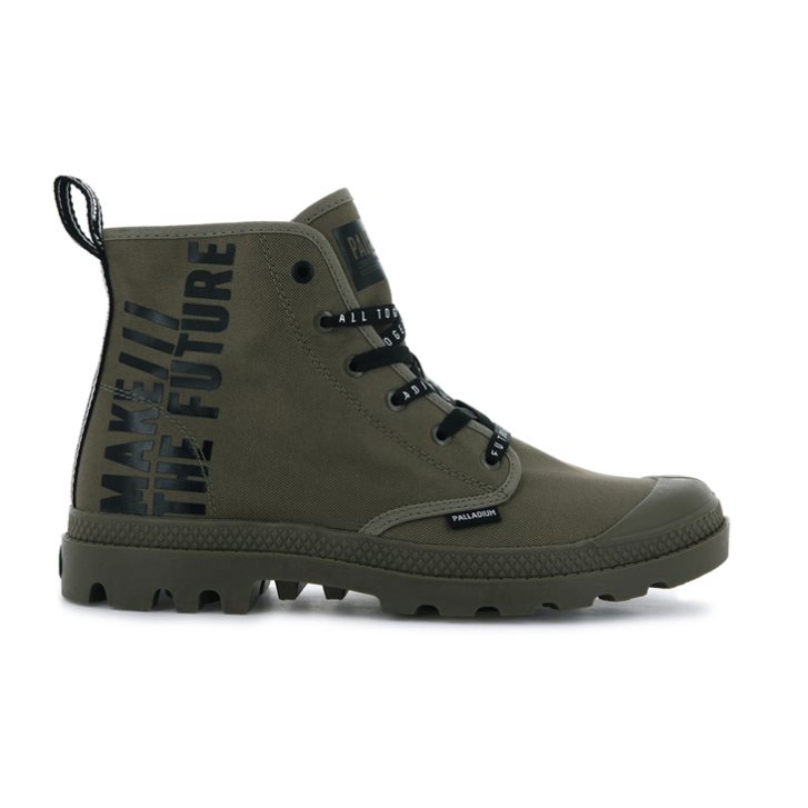 Olive Palladium Pampa Hi Future Men\'s Boots | ZA-426FEBT