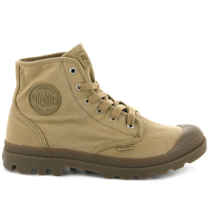 Olive Palladium Pampa Hi Men\'s Boots | ZA-562VTJQ