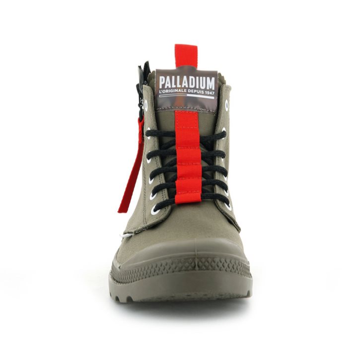 Olive Palladium Pampa Hi Ticket To Earth Women's Boots | ZA-960AIKO
