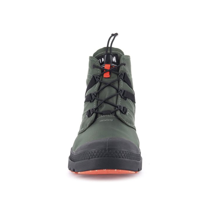 Olive Palladium Pampa Travel Lite+ Waterproof Men's Boots | ZA-170CZOF