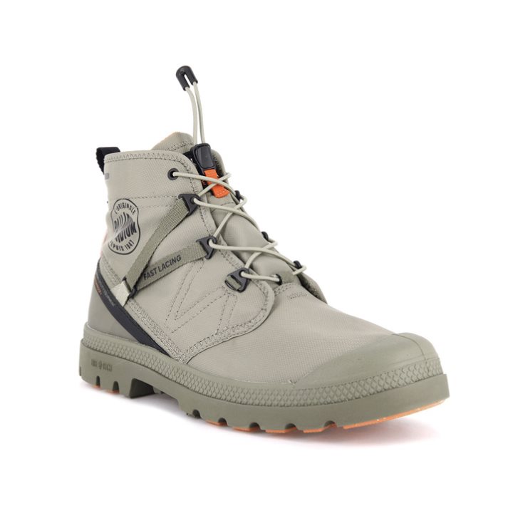 Olive Palladium Pampa Travel Lite+ Waterproof Women's Boots | ZA-370POKN