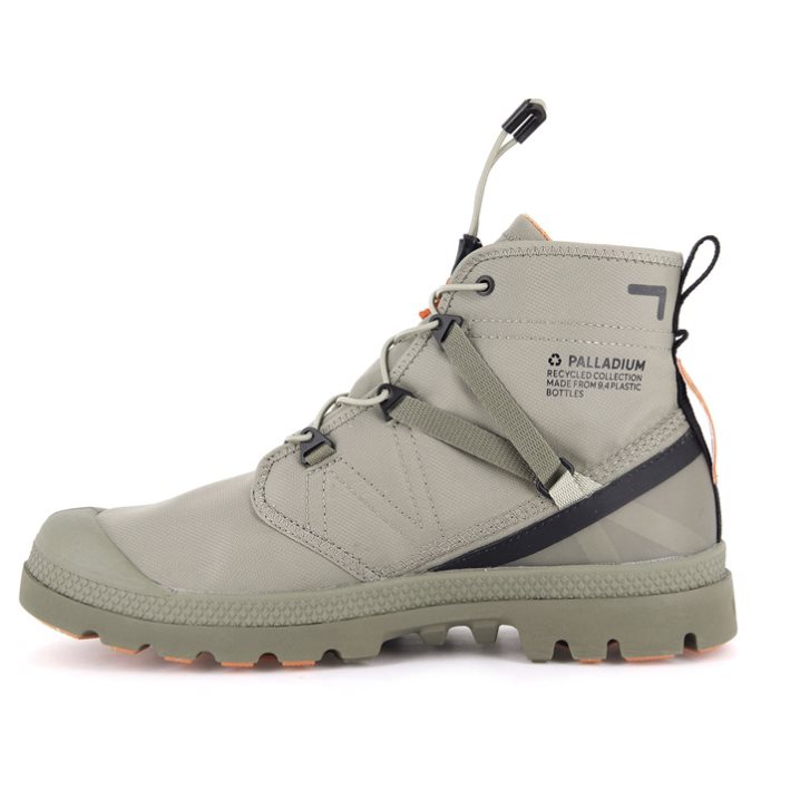 Olive Palladium Pampa Travel Lite+ Waterproof Women's Boots | ZA-370POKN